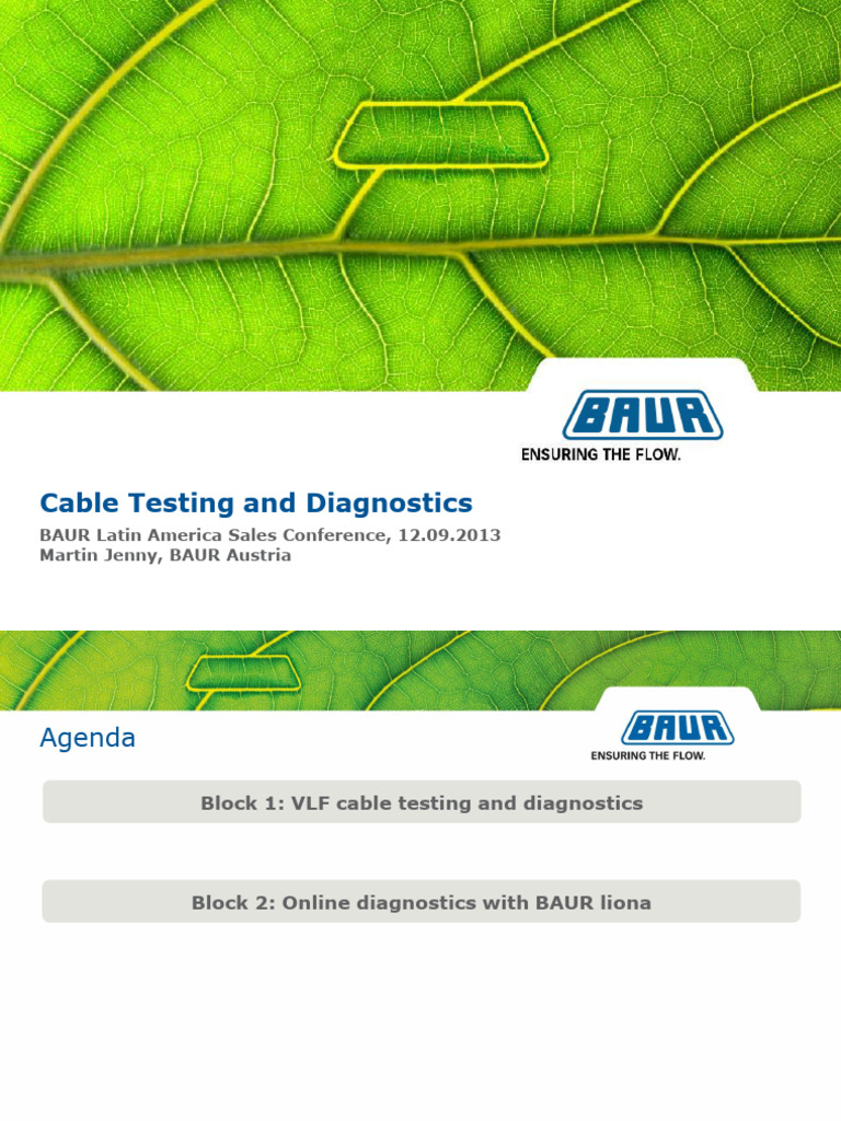 VLF Cable Testing & Diagnostics Overview | PDF | Electromagnetism ...
