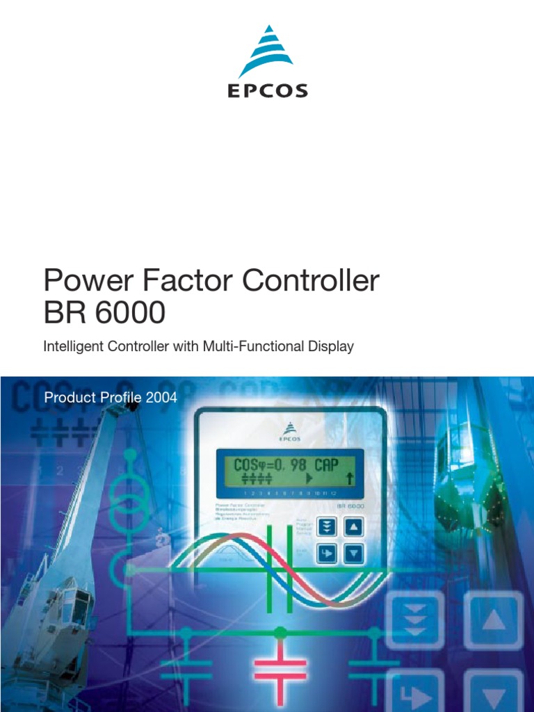 Epcos BR 6000 Power Factor Controller | PDF | Ac Power | Relay