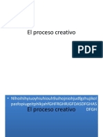 El proceso creativo