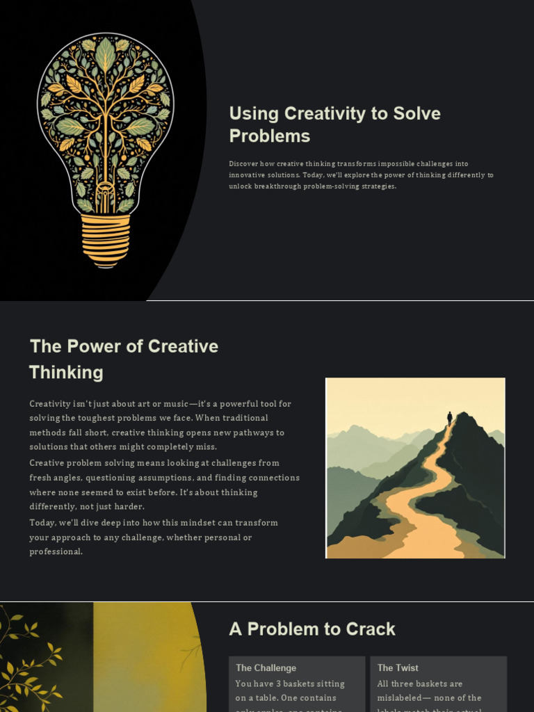 Creative Solutions for Tough Problems | PDF | Creativity | Critical ...