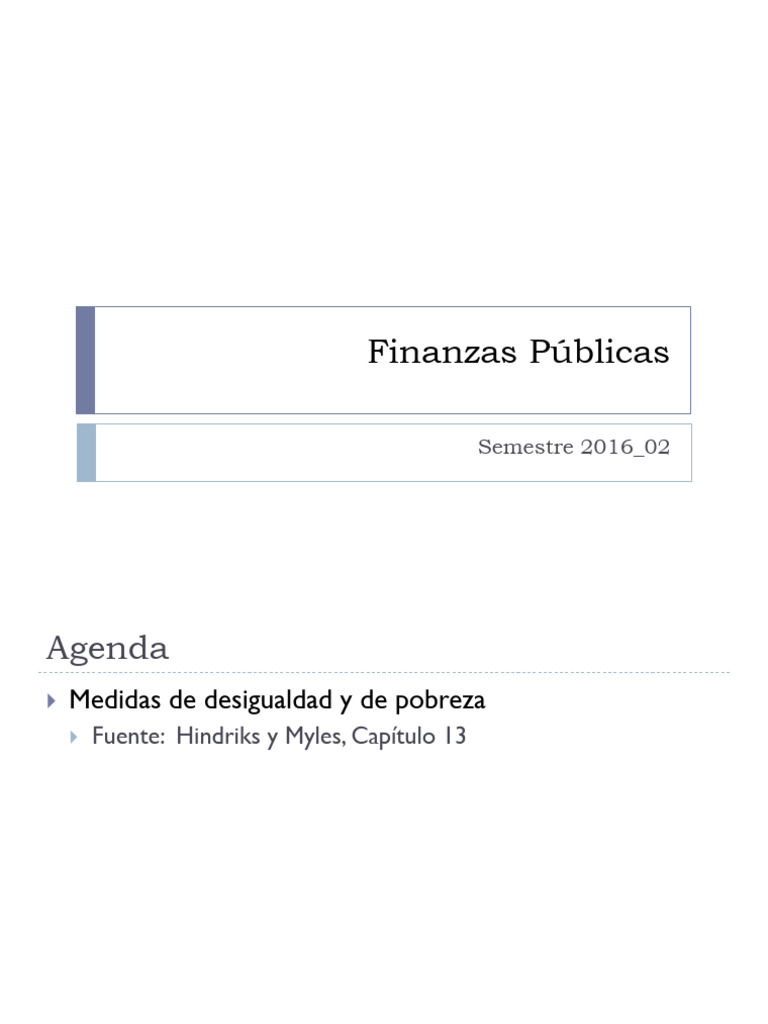 Medidas de Desigualdad y Pobreza | PDF | Desigualdad social ...