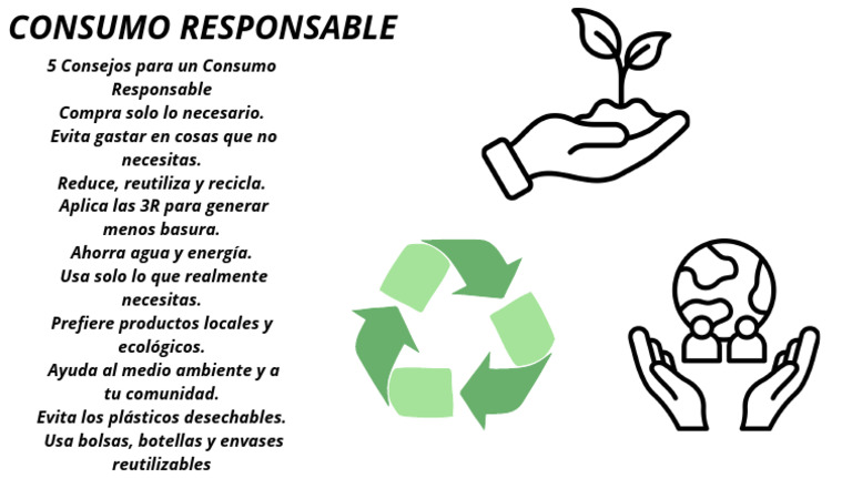 5 Consejos para un Consumo Responsable | PDF