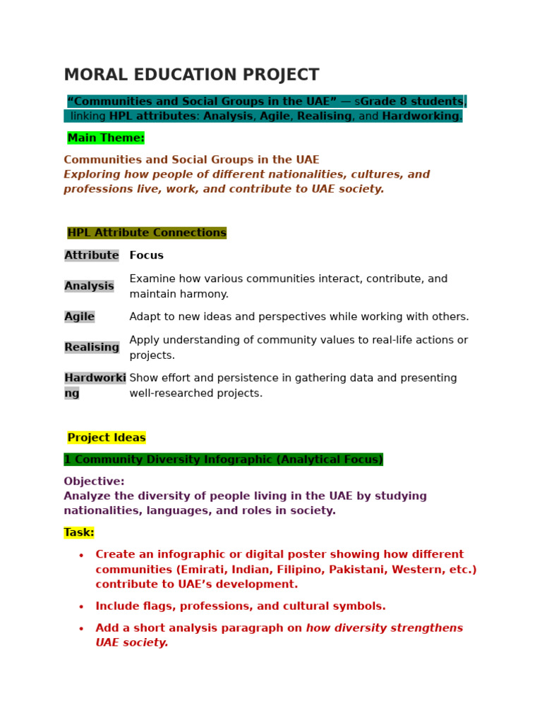 UAE Community Education Project Guide | PDF | Agile Software ...