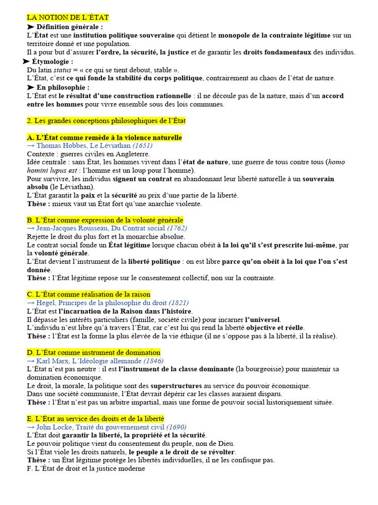 Comprendre la notion d'État et de justice | PDF | Justice | Crime et ...
