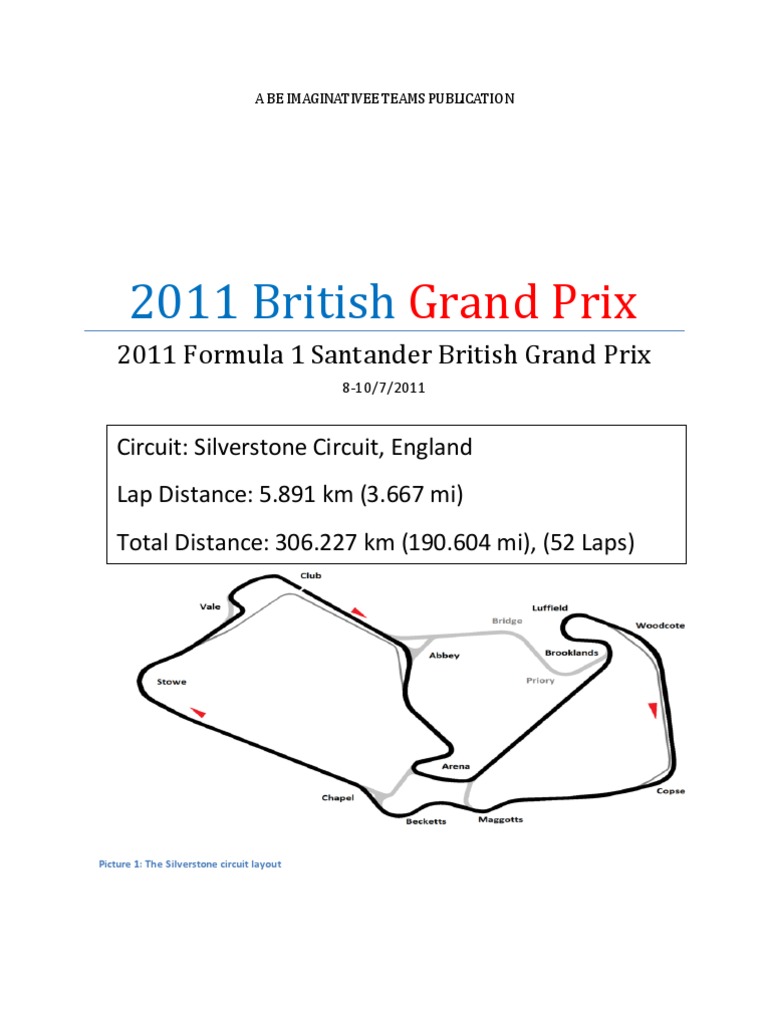 British GP 2011 | PDF | Formula Racing Series | Racing Formulas