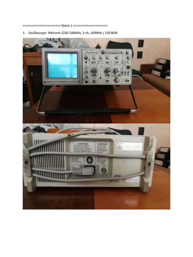 Used Oscilloscopes and Test Equipment List | PDF
