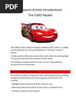 Understanding the CARS Model in Research | PDF | English As A Second Or ...