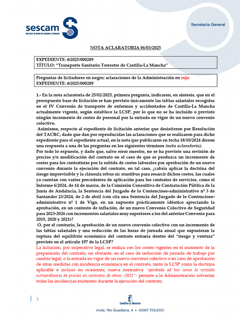 Nota Informativa 06 03 25 | PDF | Regulación | Transporte