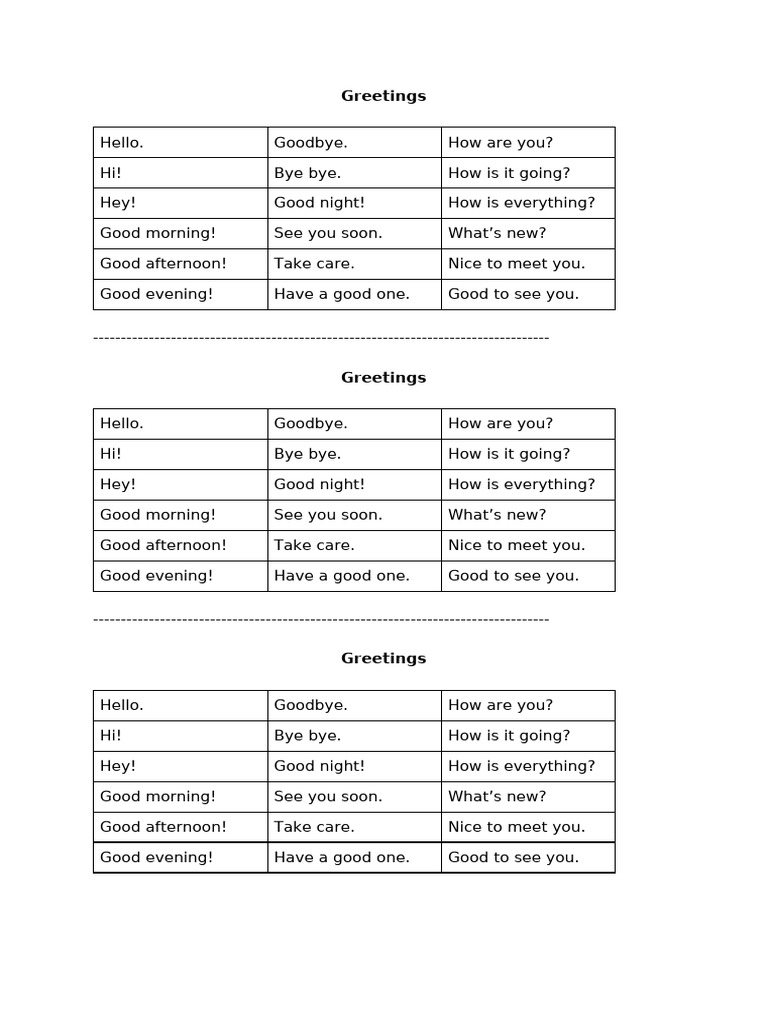 8 - Greetings | PDF