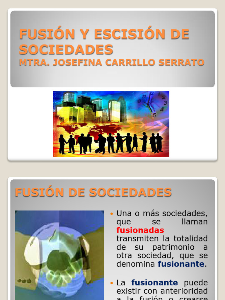 Fusión y Escisión | PDF | Bienes (Ley) | Economias