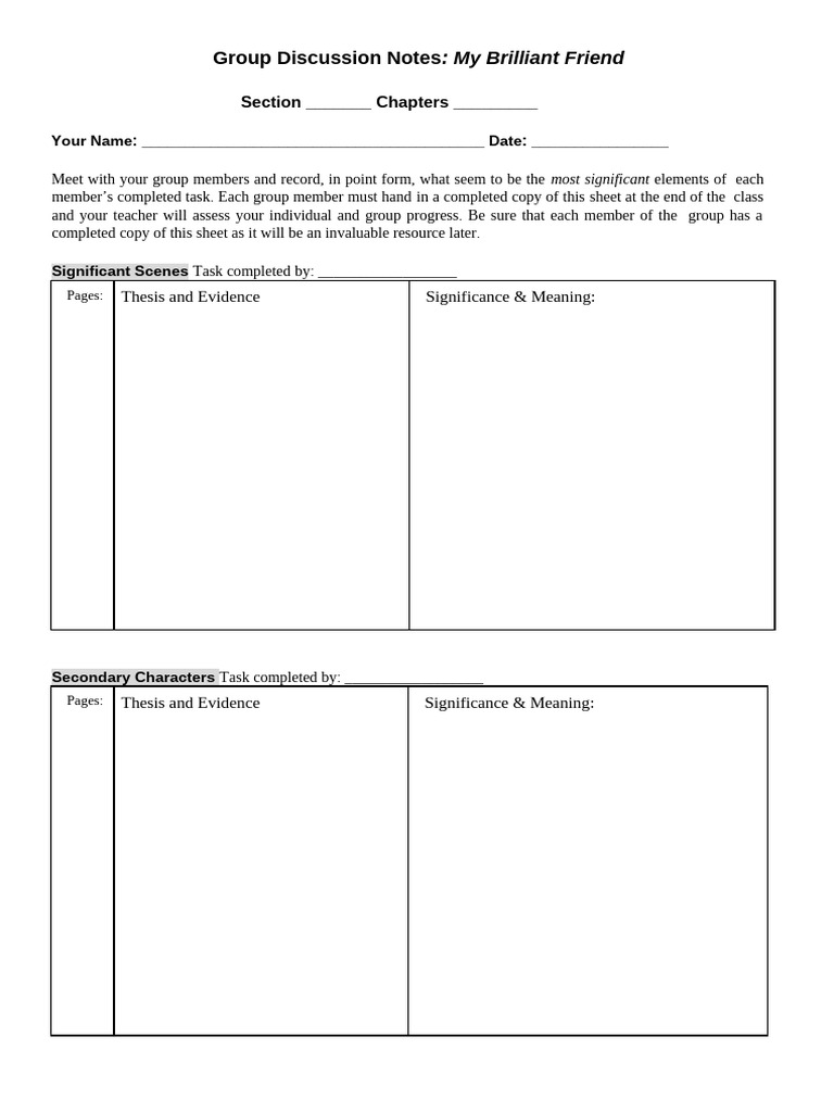25-26 MBF Group Discussion Notes - Brightspace | PDF