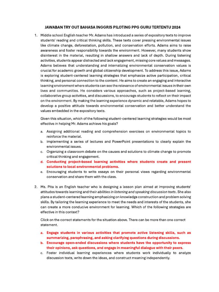Try Out 1 | PDF