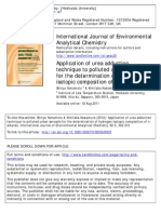 259-Yamamoto & Kawamura 2012 Inter J Environ Anal Chem., Application of Urea Adduction Technique To Polluted Urban Aerosols For The in of Hydrogen Isotopic Composition of N-Alkanes