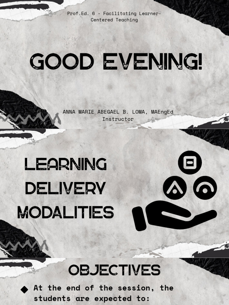 Learning Delivery Modalities | PDF | Learning | Teachers