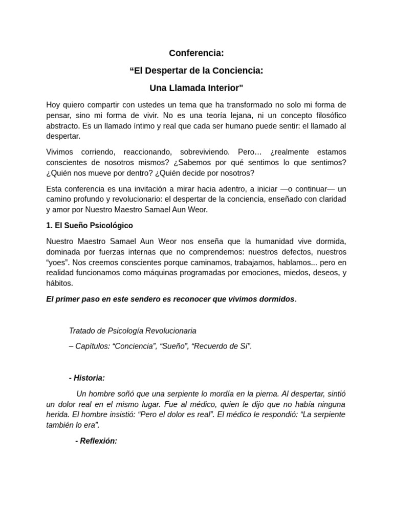 Despertar de la Conciencia Interior | PDF | Amor | Meditación