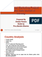 International Marketing Project on Coffee Café launch in