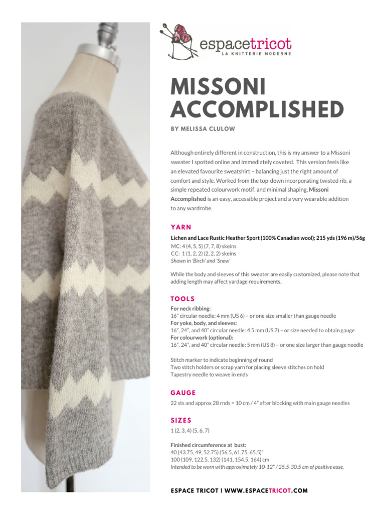 Blusa de Trico | PDF | Knitting | Gauge (Knitting)