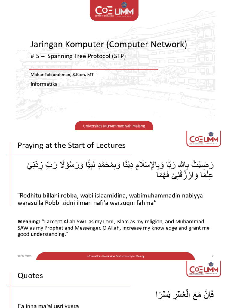 Spanning Tree Protocol Overview | PDF | Internet Protocols | Internet ...
