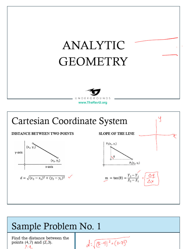 5 Analytic Geometry (1) | PDF | Ellipse | Algebraic Geometry