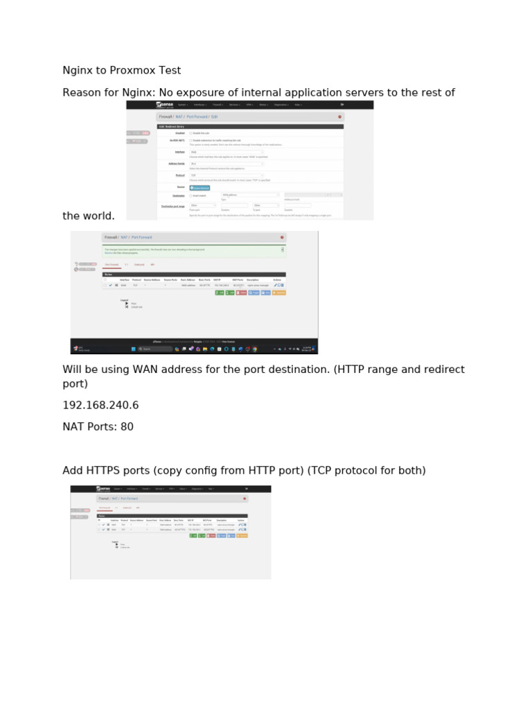 Nginx Configuration for Proxmox Setup | PDF
