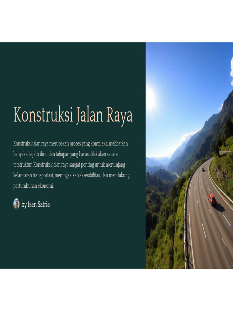 Proses Konstruksi Jalan Raya Terperinci | PDF