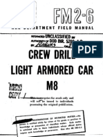 FM 26 1943 Manual Crew Drill Light Armored Car M8