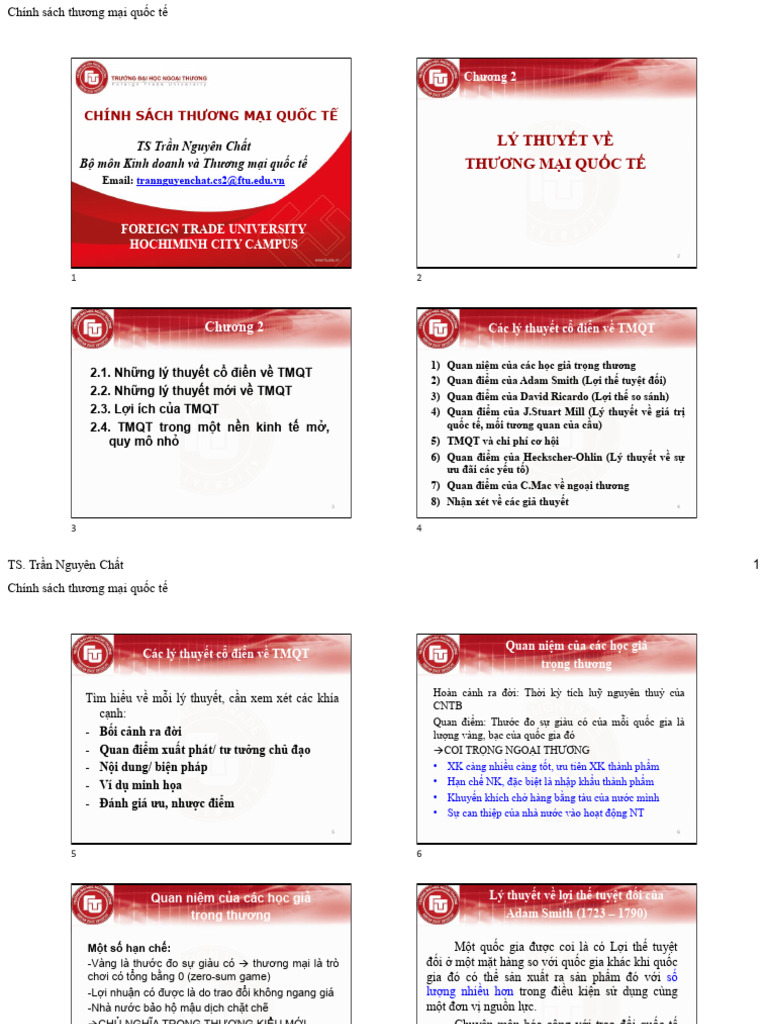 CSTMQT C2 - Ly Thuyet TMQT - Preclass Handouts | PDF