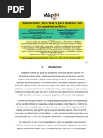 Adaptaciones Curriculares Para Alumnos Con ad Auditiva