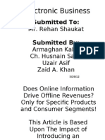 Electronic Business: Submitted To