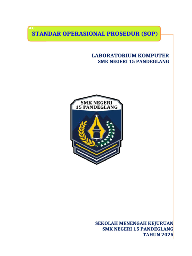 SOP Laboratorium Komputer SMK 2025 | PDF