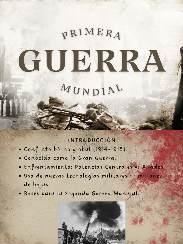 Causas y Consecuencias de la Primera Guerra Mundial | PDF