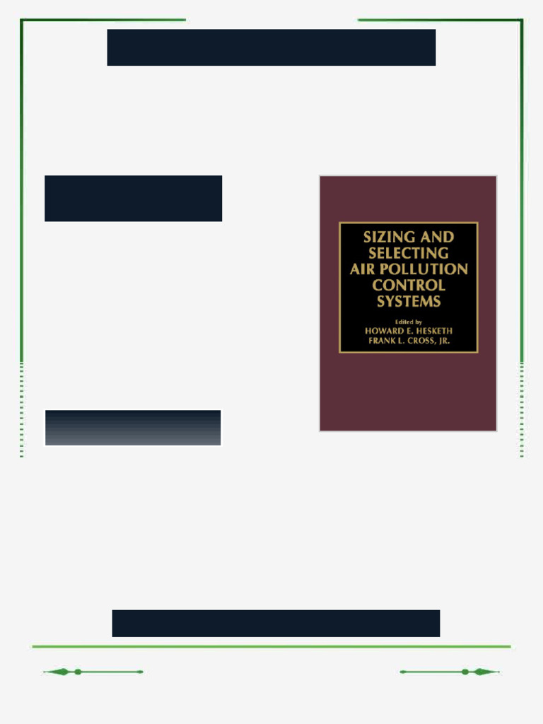 Sizing and selecting air pollution control systems First Edition Cross ...