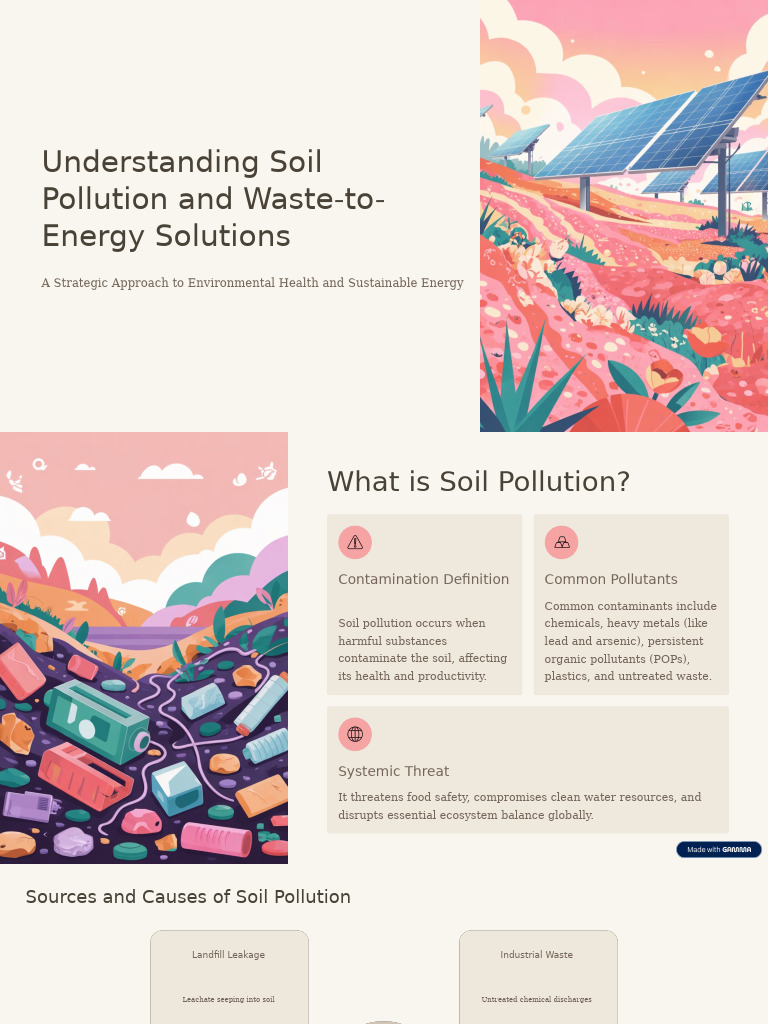 Soil Pollution and Waste-to-Energy Solutions | PDF | Water Pollution ...