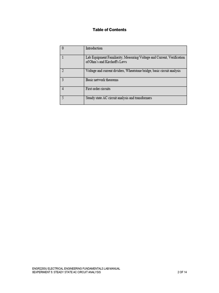 Lab+5+Sirc2010 | PDF | Electrical Impedance | Electrical Network