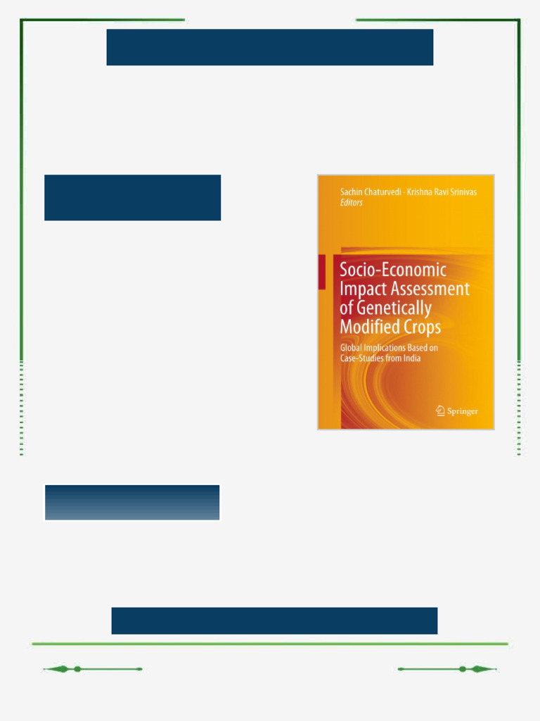 Socio Economic Impact Assessment of Genetically Modified Crops Global ...