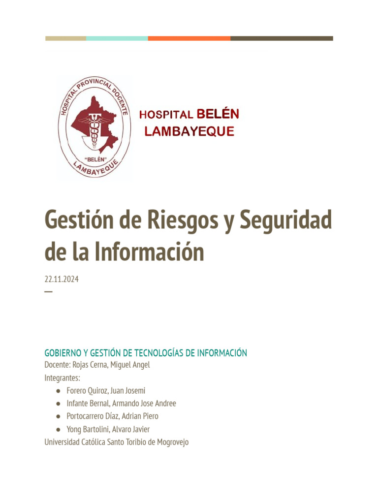 Gestión de Riesgos en Seguridad Informática | PDF | La seguridad ...