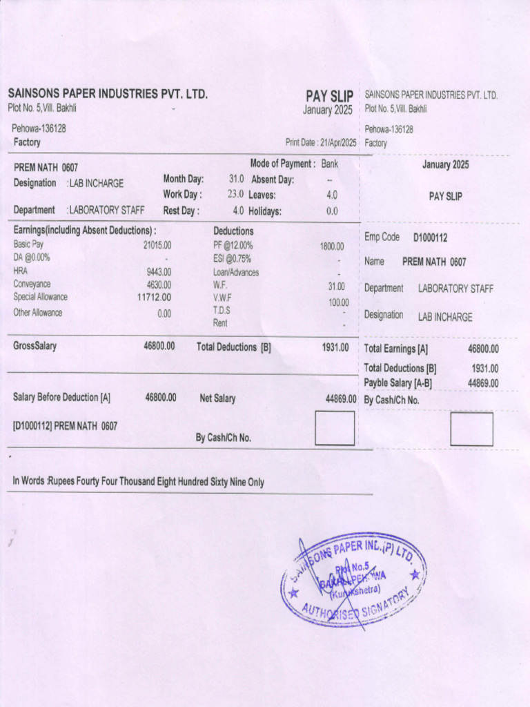 Slary Slip | PDF
