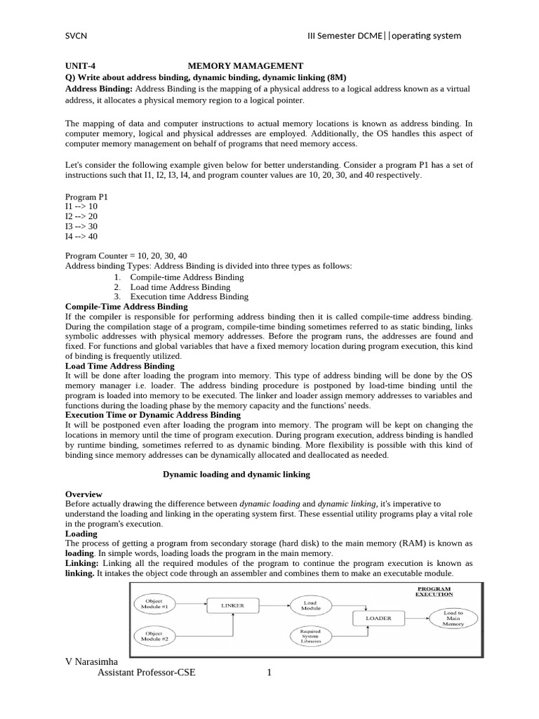 Types of Address Binding in OS | PDF | Computer Data Storage | Library ...