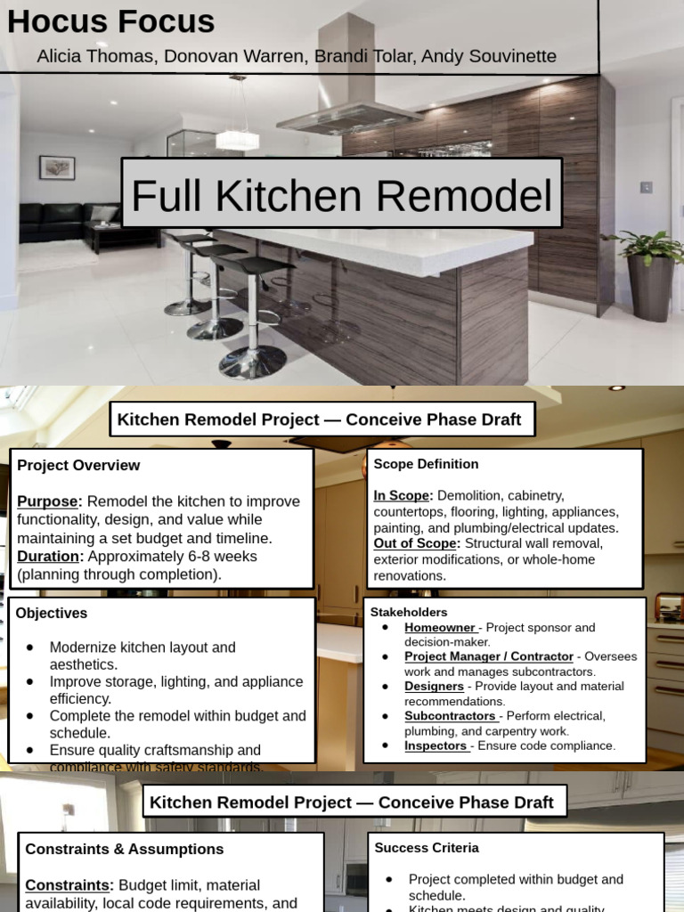 Full Kitchen Remodel | PDF | Renovation | General Contractor