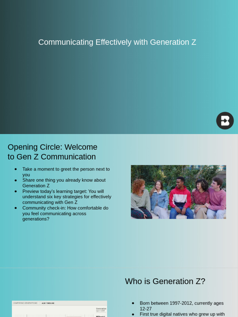 Effective Communication with Gen Z | PDF | Communication | Mindset