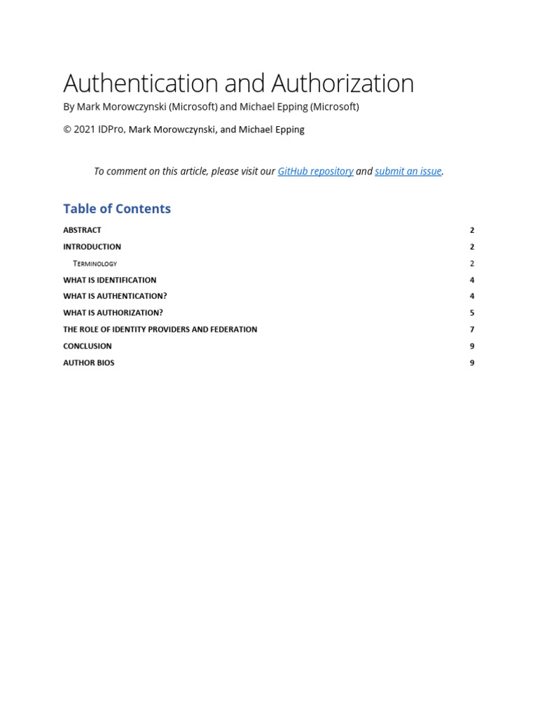 Understanding Authentication & Authorization | PDF | Authentication ...