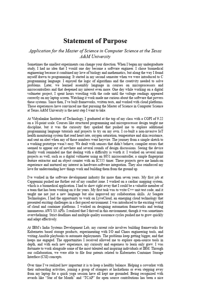 Master's in Computer Science Application | PDF | Computer Programming ...