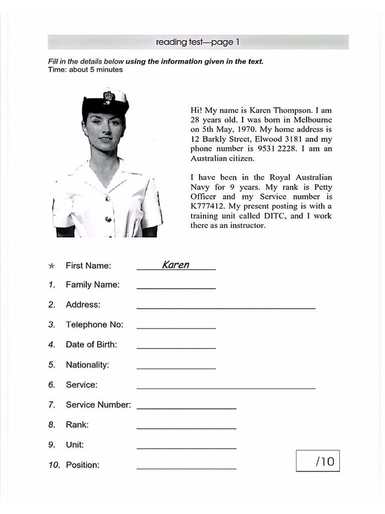 Reading Exercise | PDF