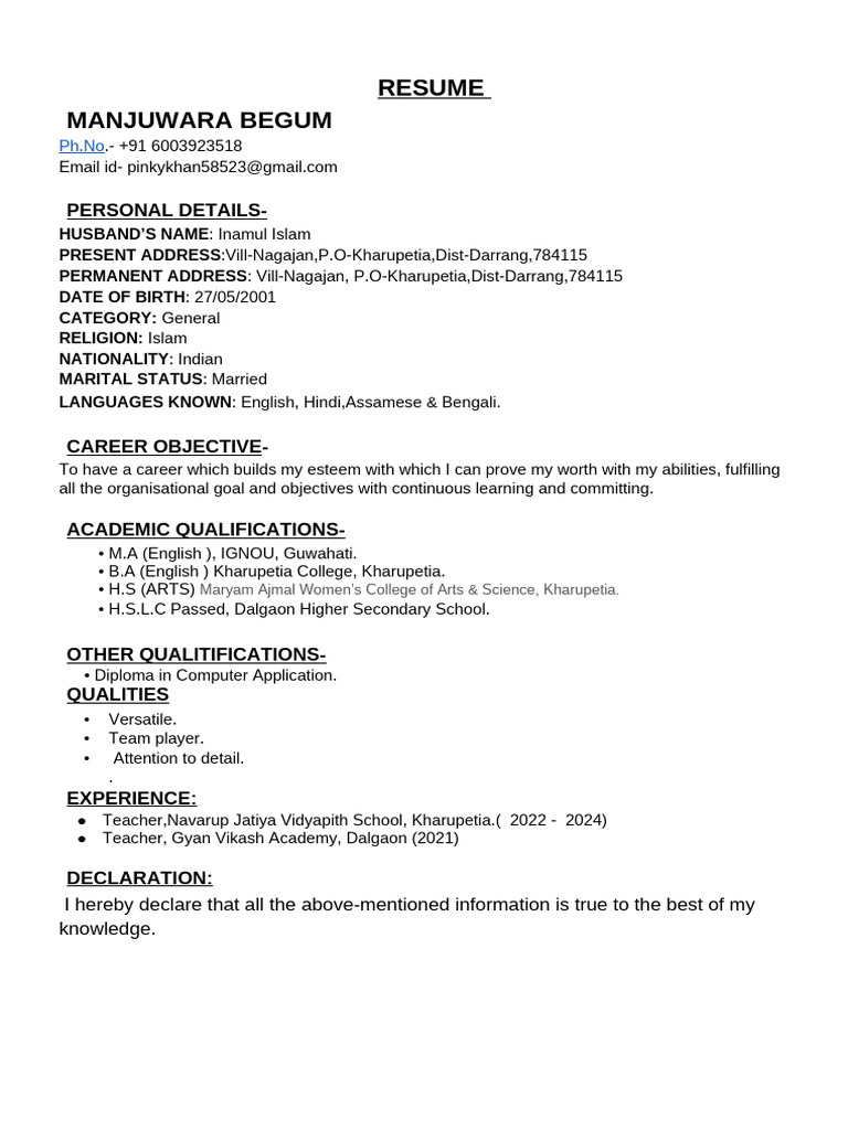 Final Resume | PDF