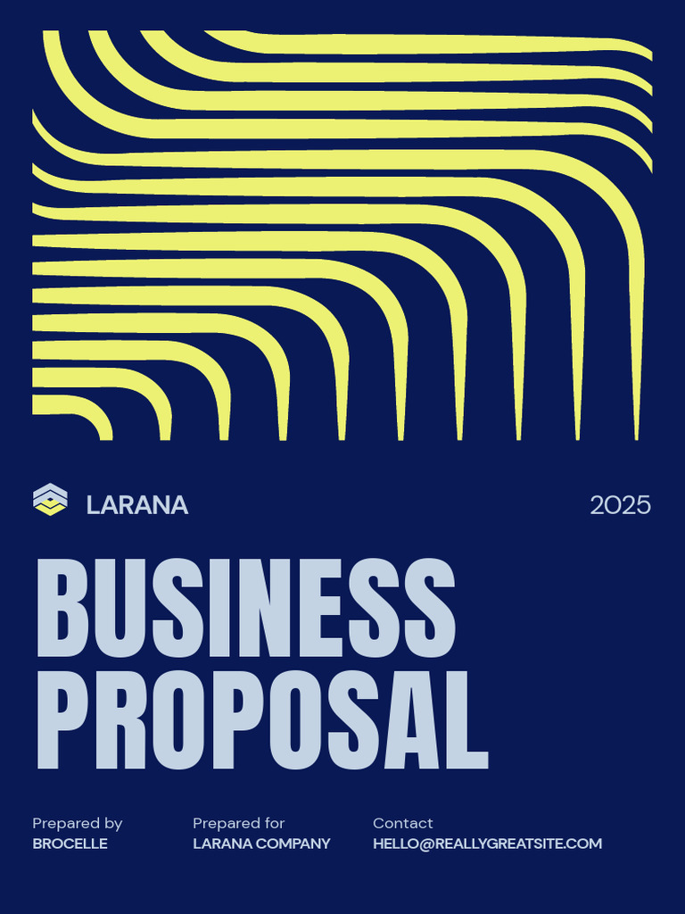 Blue and Yellow Modern Business Proposal A4 | PDF | Business ...