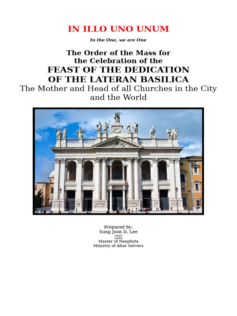 Dedication | PDF | Eucharist | Lord's Prayer