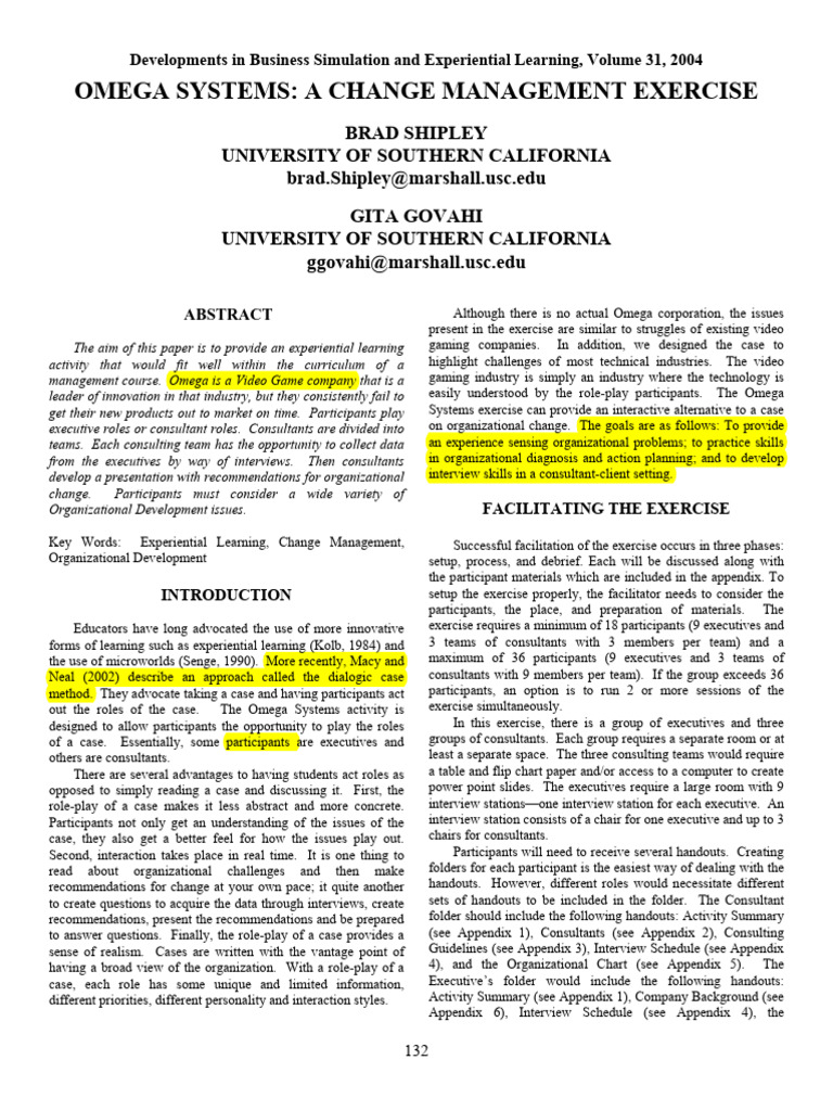Omega Business Simulations | PDF | Nintendo