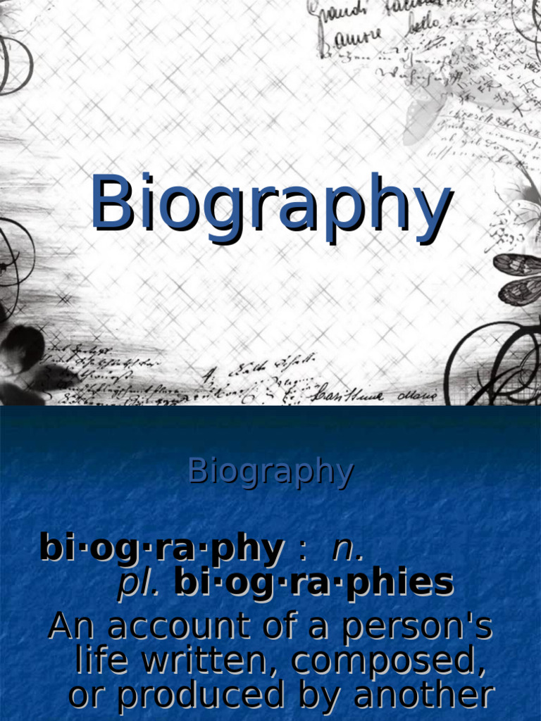 Essential Elements of a Biography | PDF