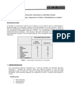 Principales Moléculas Que Componen La Célula: Carbohidratos y Lípidos.