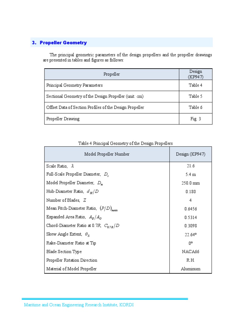 Propeller Geometry) | PDF | Propeller | Mechanical Engineering